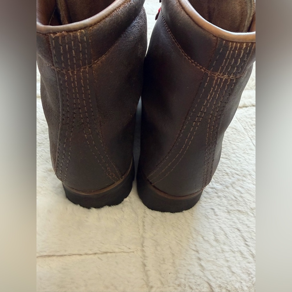 VINTAGE 70s! Pivetta Italy for DMC Rough-out Leather Hiking Engineering Boots 9 - Picture 7 of 12